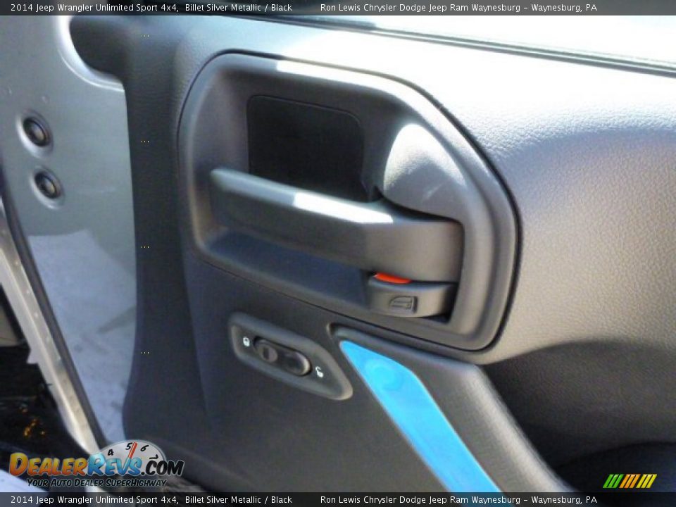 2014 Jeep Wrangler Unlimited Sport 4x4 Billet Silver Metallic / Black Photo #8