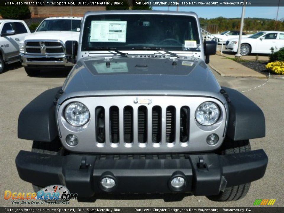 2014 Jeep Wrangler Unlimited Sport 4x4 Billet Silver Metallic / Black Photo #10
