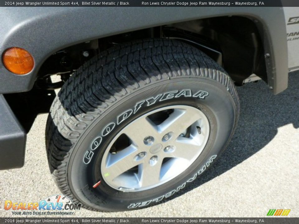 2014 Jeep Wrangler Unlimited Sport 4x4 Billet Silver Metallic / Black Photo #11