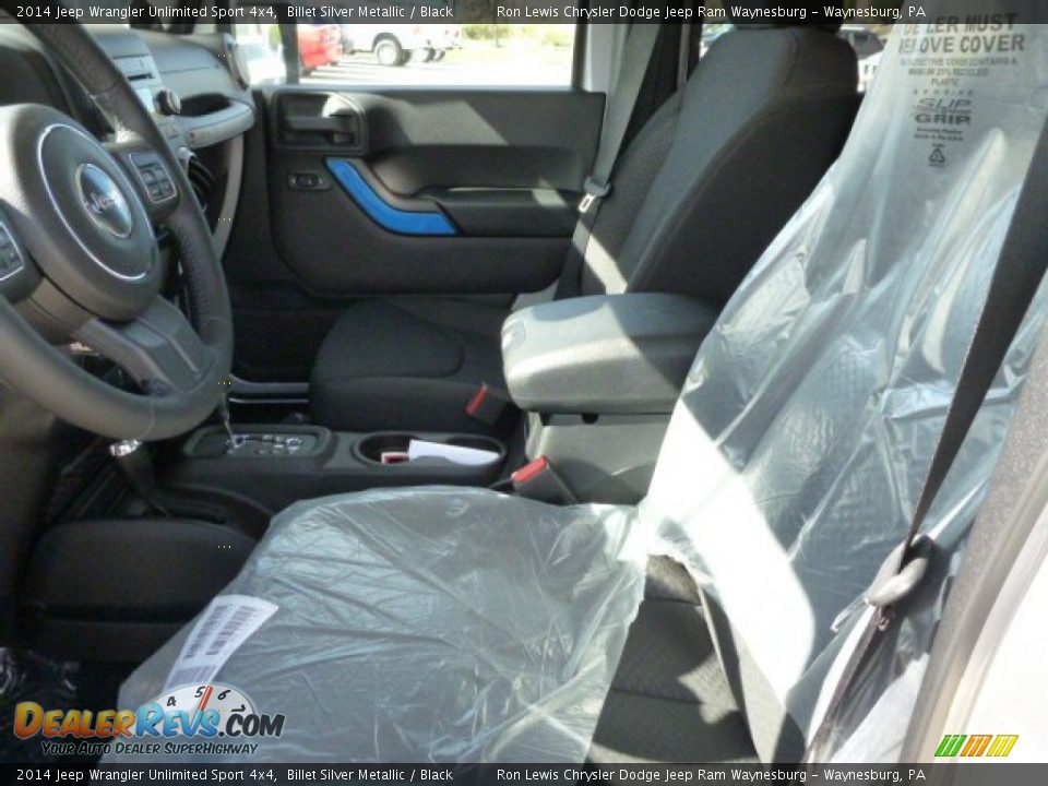 2014 Jeep Wrangler Unlimited Sport 4x4 Billet Silver Metallic / Black Photo #12