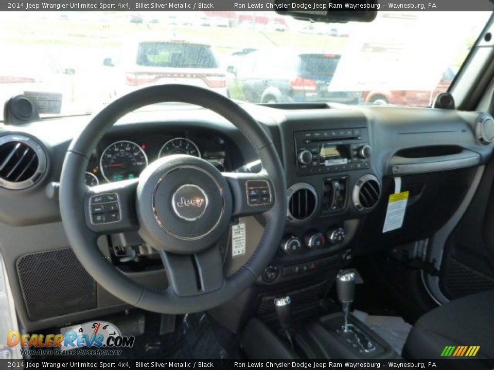 2014 Jeep Wrangler Unlimited Sport 4x4 Billet Silver Metallic / Black Photo #14