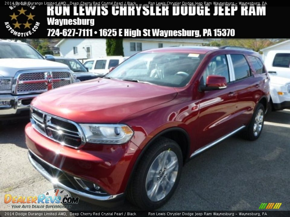 2014 Dodge Durango Limited AWD Deep Cherry Red Crystal Pearl / Black Photo #1