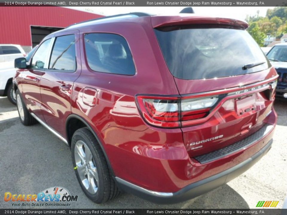 2014 Dodge Durango Limited AWD Deep Cherry Red Crystal Pearl / Black Photo #2