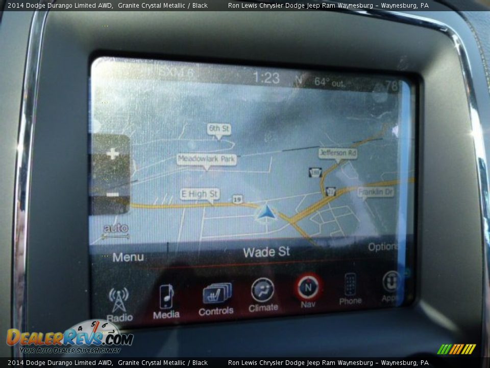 2014 Dodge Durango Limited AWD Granite Crystal Metallic / Black Photo #17