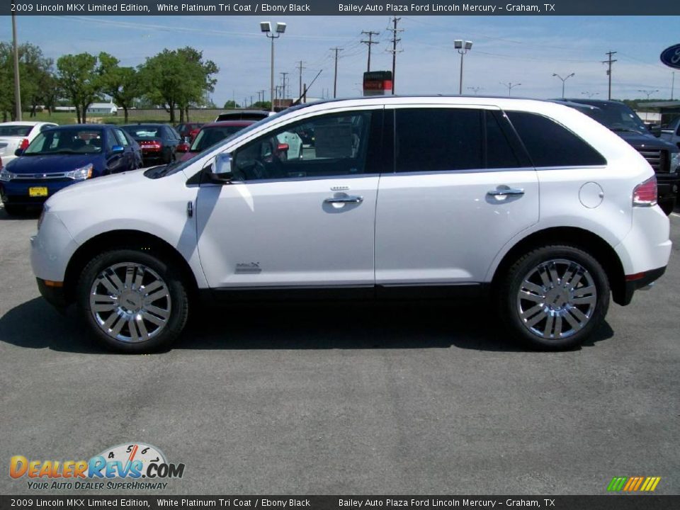 2009 Lincoln MKX Limited Edition White Platinum Tri Coat / Ebony Black Photo #2
