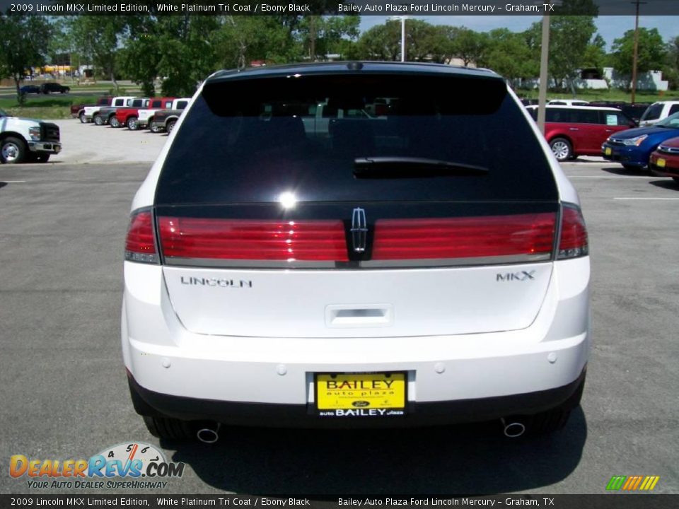 2009 Lincoln MKX Limited Edition White Platinum Tri Coat / Ebony Black Photo #5