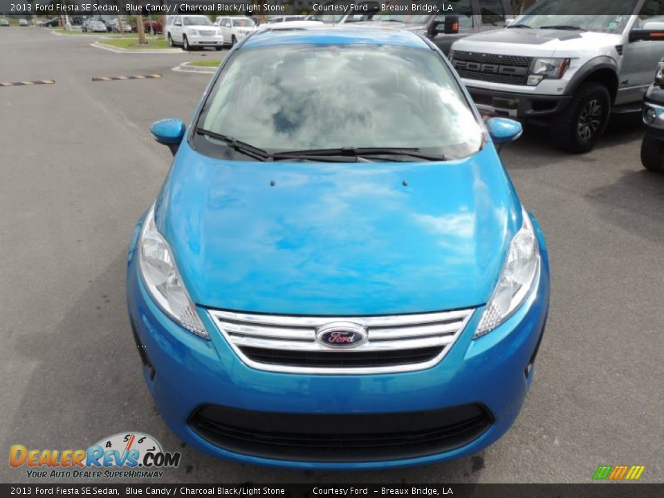 2013 Ford Fiesta SE Sedan Blue Candy / Charcoal Black/Light Stone Photo #2