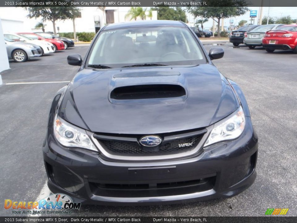 2013 Subaru Impreza WRX 5 Door Dark Gray Metallic / WRX Carbon Black Photo #2