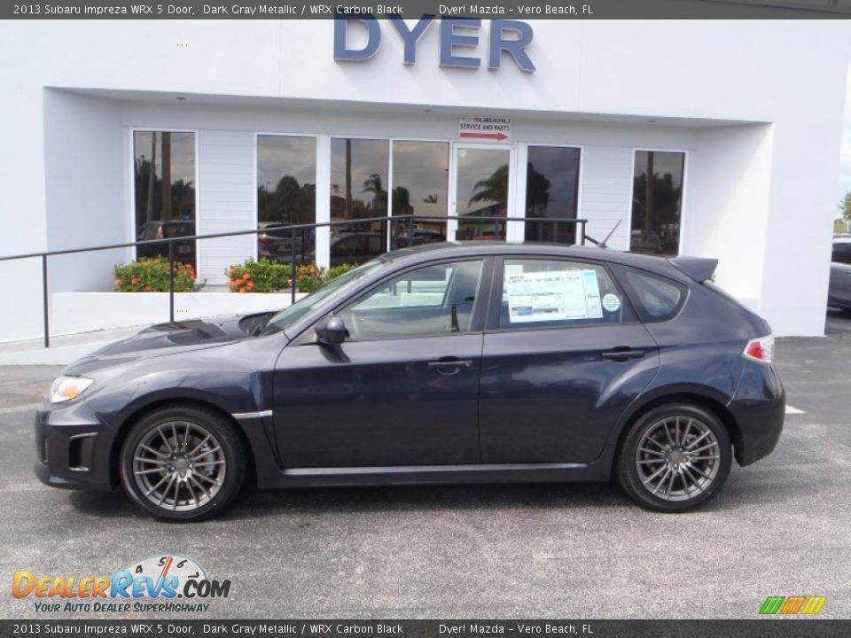 2013 Subaru Impreza WRX 5 Door Dark Gray Metallic / WRX Carbon Black Photo #4