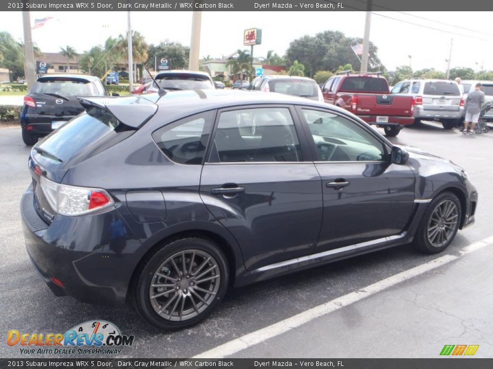 2013 Subaru Impreza WRX 5 Door Dark Gray Metallic / WRX Carbon Black Photo #7