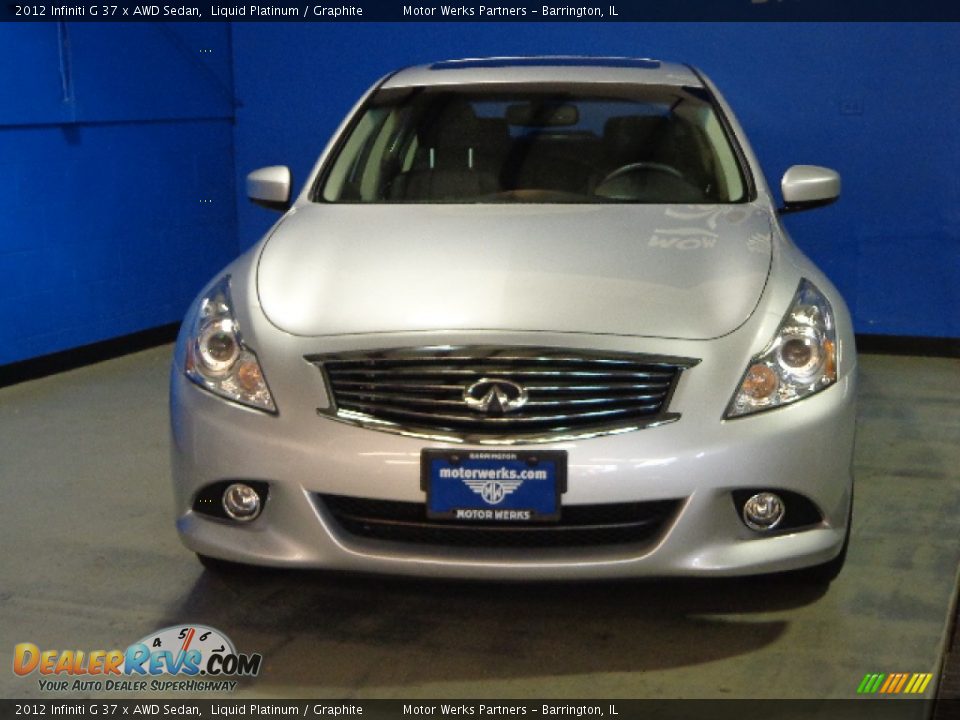2012 Infiniti G 37 x AWD Sedan Liquid Platinum / Graphite Photo #2