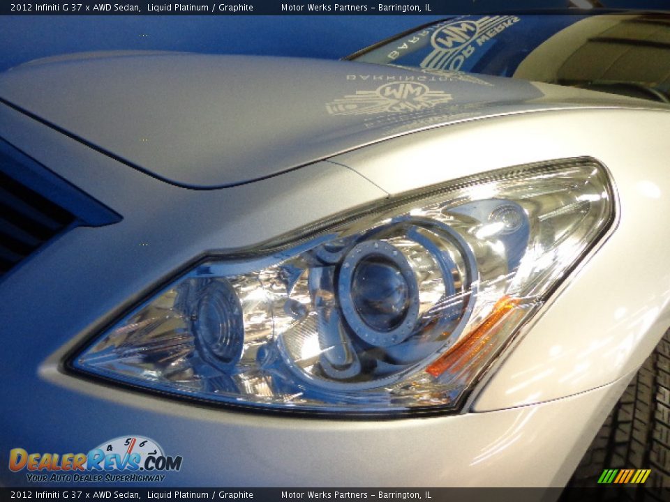 2012 Infiniti G 37 x AWD Sedan Liquid Platinum / Graphite Photo #4