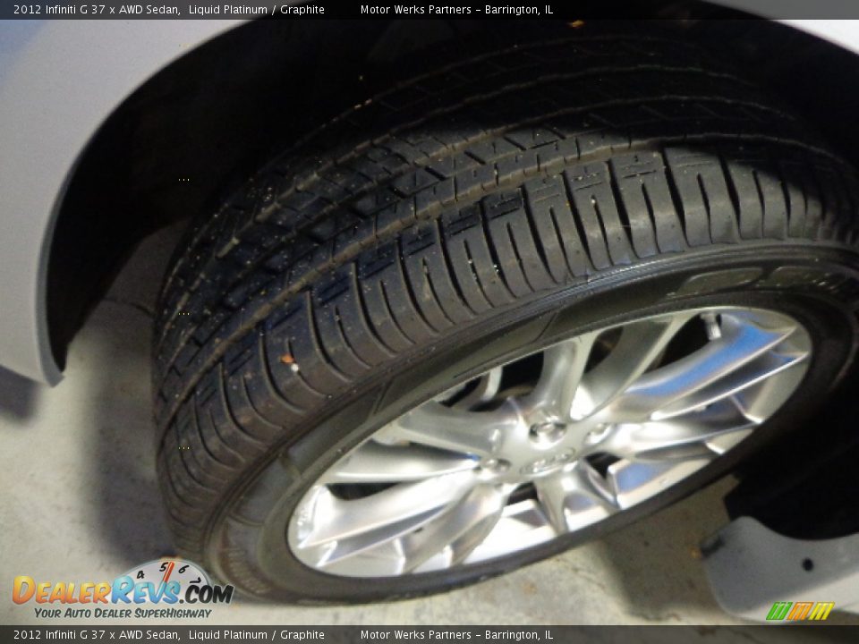 2012 Infiniti G 37 x AWD Sedan Liquid Platinum / Graphite Photo #9