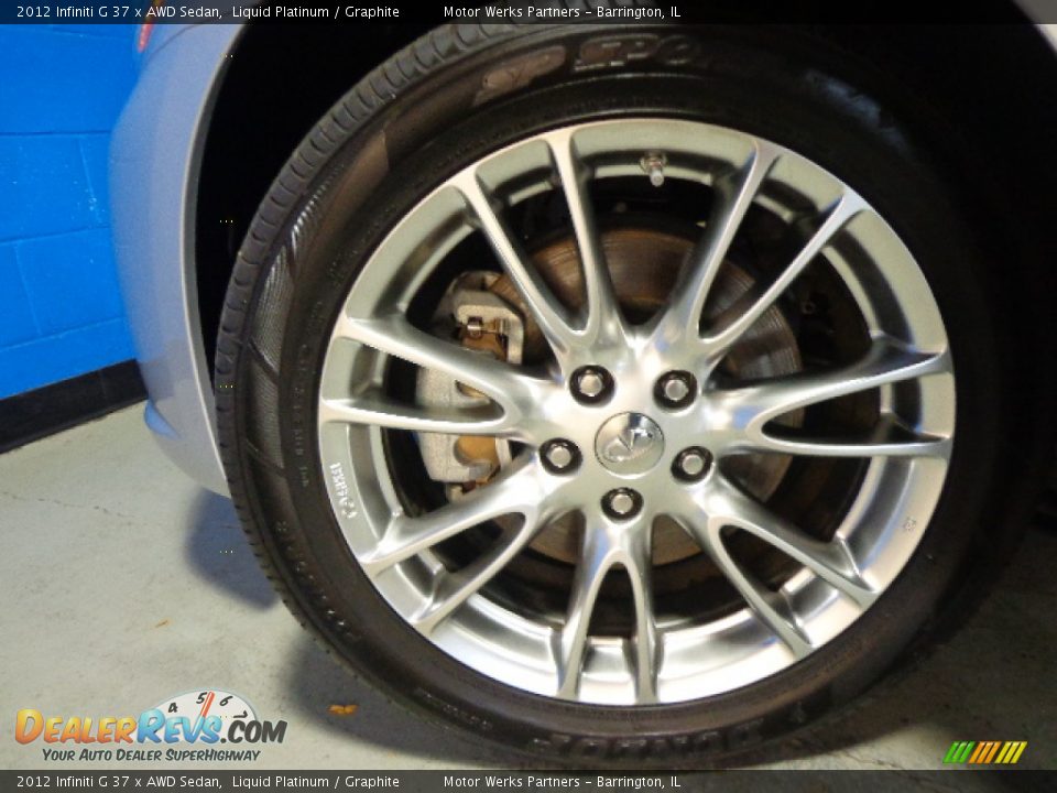 2012 Infiniti G 37 x AWD Sedan Liquid Platinum / Graphite Photo #10