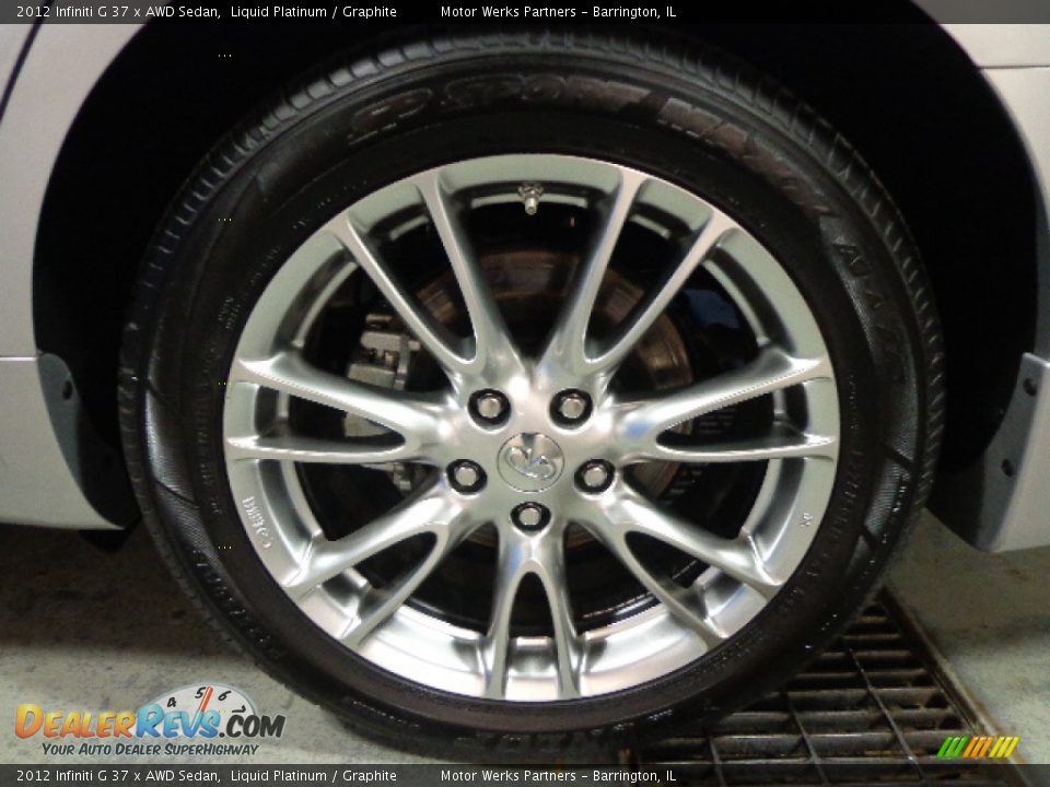 2012 Infiniti G 37 x AWD Sedan Liquid Platinum / Graphite Photo #11