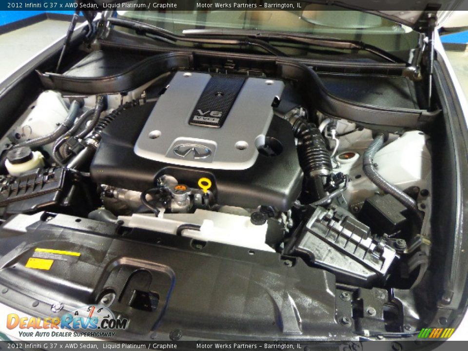2012 Infiniti G 37 x AWD Sedan Liquid Platinum / Graphite Photo #12