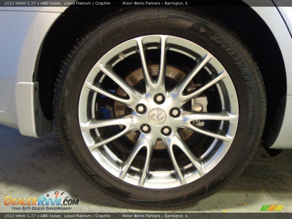 2012 Infiniti G 37 x AWD Sedan Liquid Platinum / Graphite Photo #17