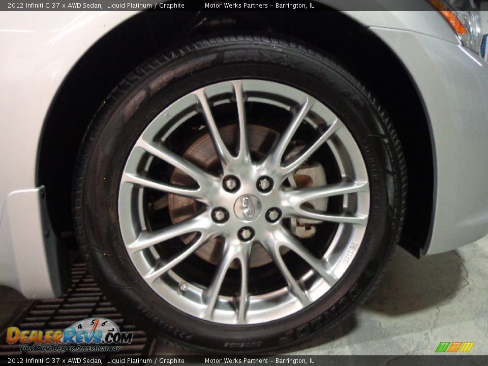 2012 Infiniti G 37 x AWD Sedan Liquid Platinum / Graphite Photo #18