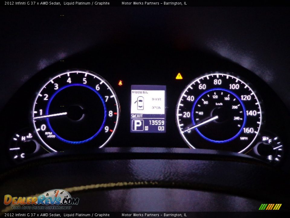 2012 Infiniti G 37 x AWD Sedan Liquid Platinum / Graphite Photo #21