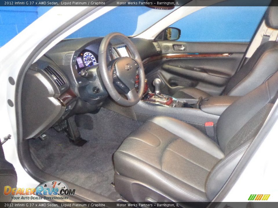2012 Infiniti G 37 x AWD Sedan Liquid Platinum / Graphite Photo #23