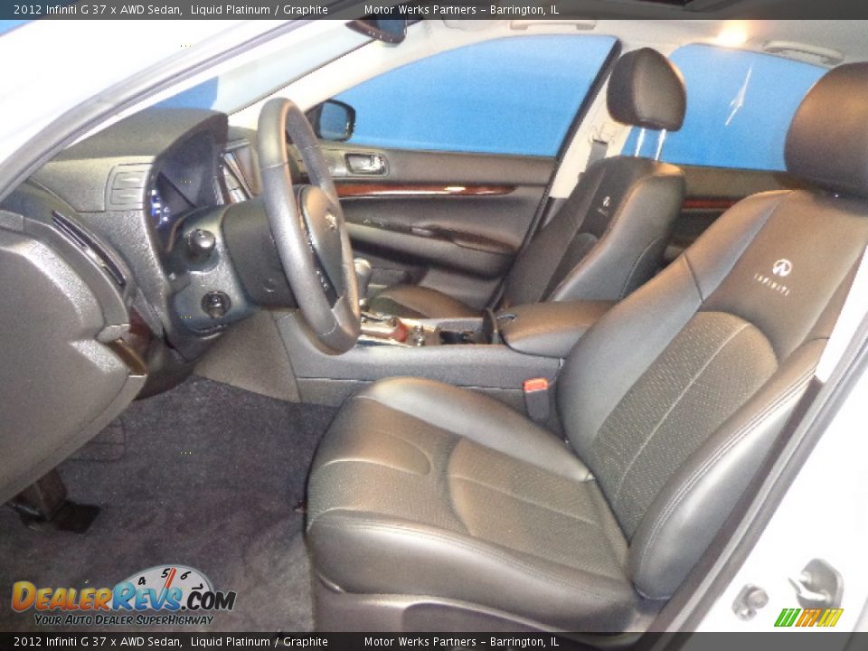 2012 Infiniti G 37 x AWD Sedan Liquid Platinum / Graphite Photo #24
