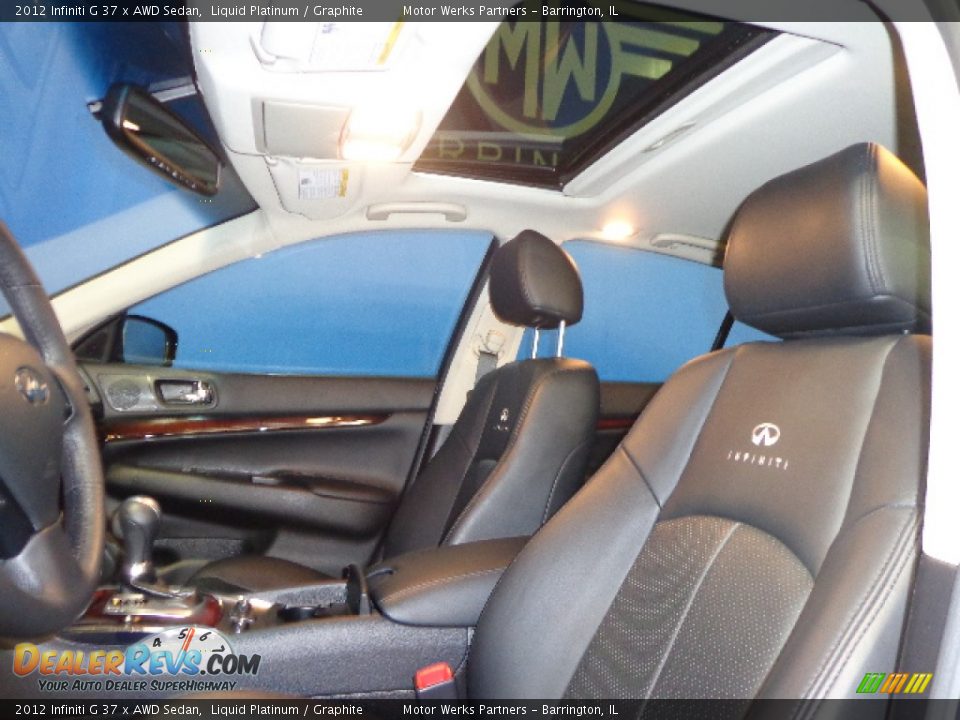 2012 Infiniti G 37 x AWD Sedan Liquid Platinum / Graphite Photo #25