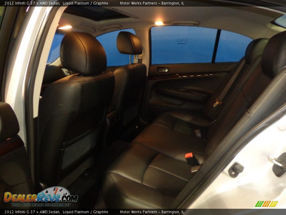2012 Infiniti G 37 x AWD Sedan Liquid Platinum / Graphite Photo #26