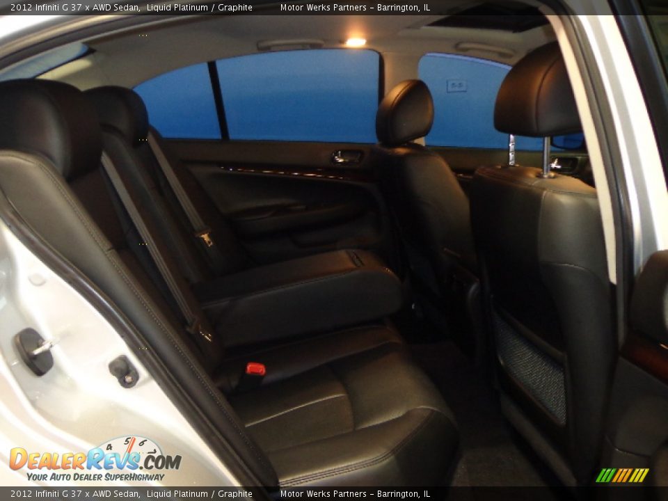 2012 Infiniti G 37 x AWD Sedan Liquid Platinum / Graphite Photo #27