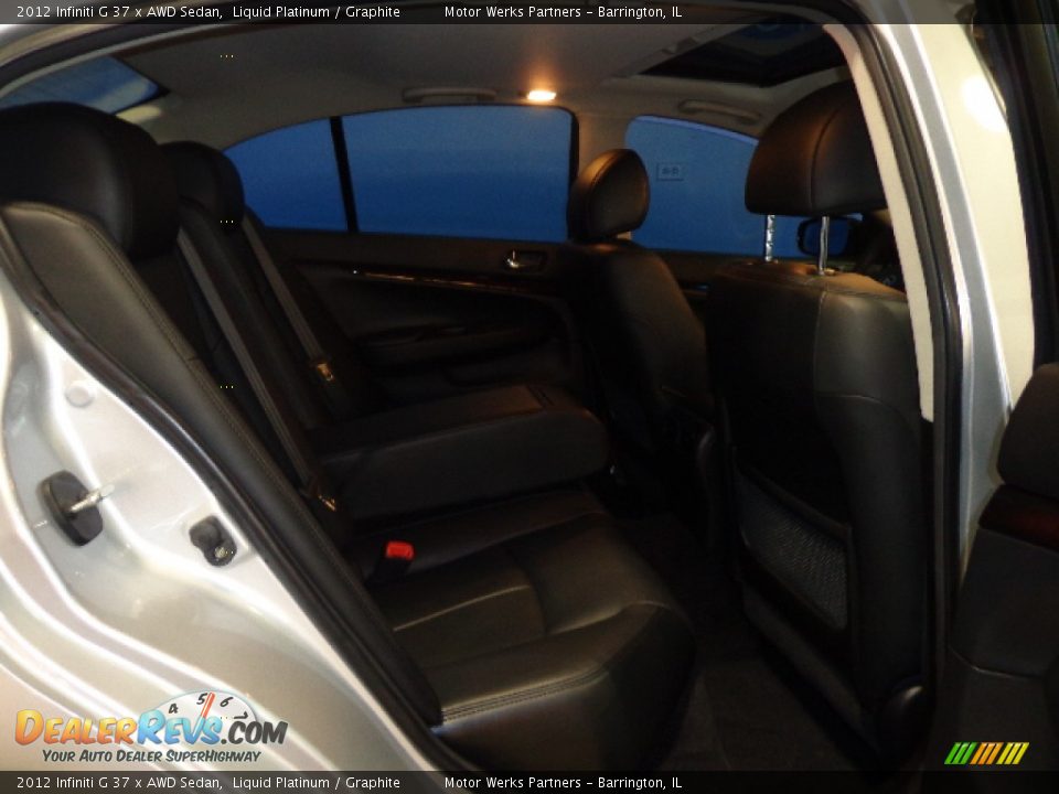 2012 Infiniti G 37 x AWD Sedan Liquid Platinum / Graphite Photo #28