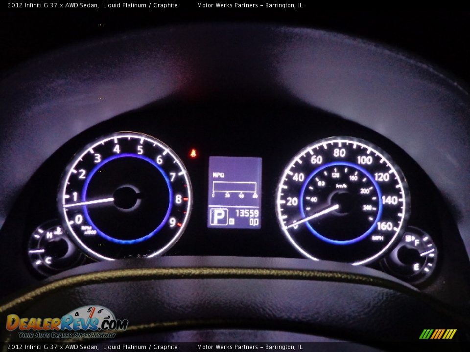 2012 Infiniti G 37 x AWD Sedan Liquid Platinum / Graphite Photo #31