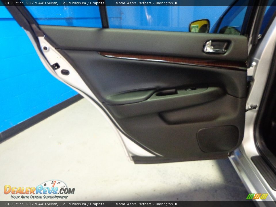 2012 Infiniti G 37 x AWD Sedan Liquid Platinum / Graphite Photo #35