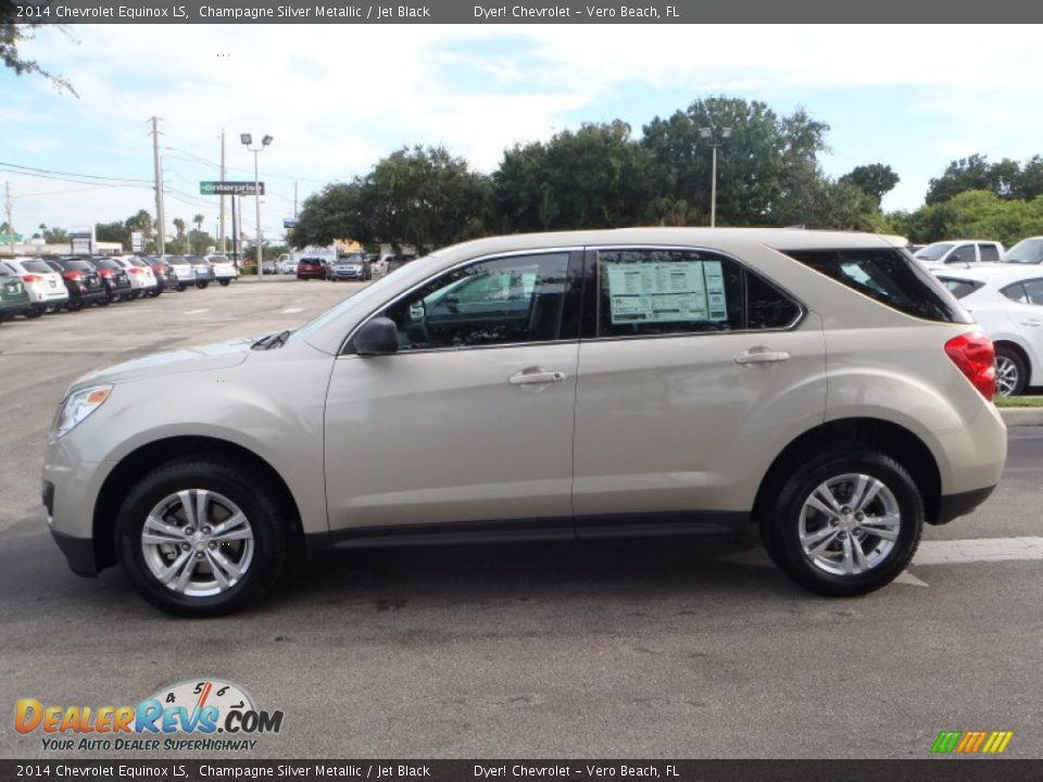 2014 Chevrolet Equinox LS Champagne Silver Metallic / Jet Black Photo #4