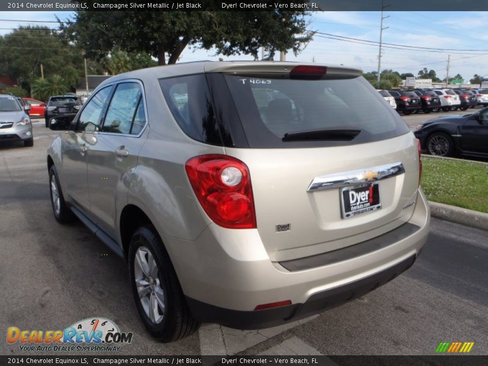2014 Chevrolet Equinox LS Champagne Silver Metallic / Jet Black Photo #5