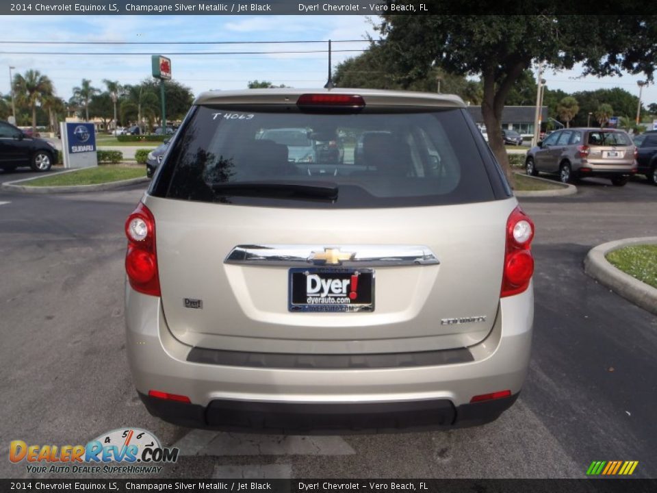 2014 Chevrolet Equinox LS Champagne Silver Metallic / Jet Black Photo #6