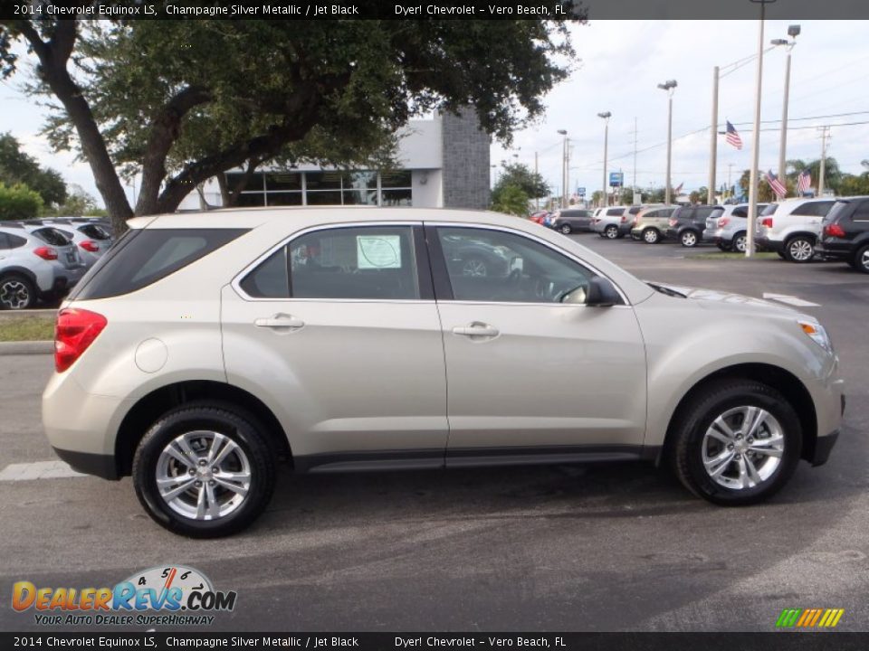2014 Chevrolet Equinox LS Champagne Silver Metallic / Jet Black Photo #7