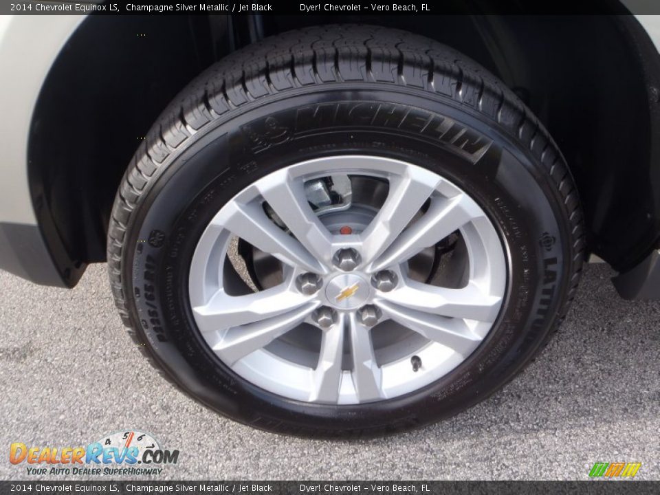 2014 Chevrolet Equinox LS Champagne Silver Metallic / Jet Black Photo #8