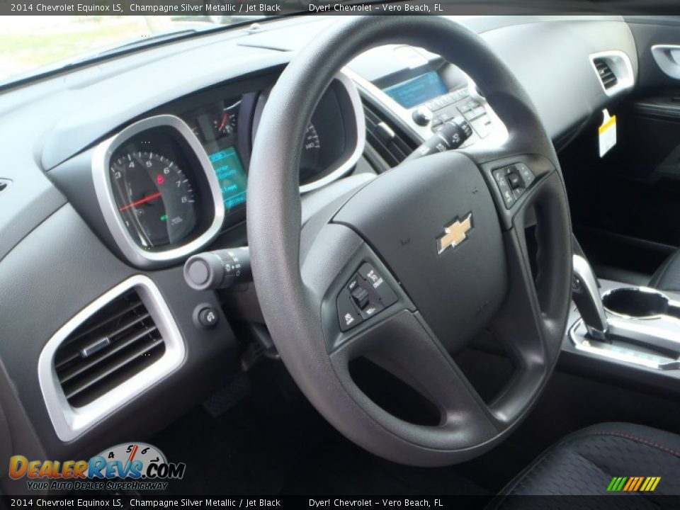 2014 Chevrolet Equinox LS Champagne Silver Metallic / Jet Black Photo #12