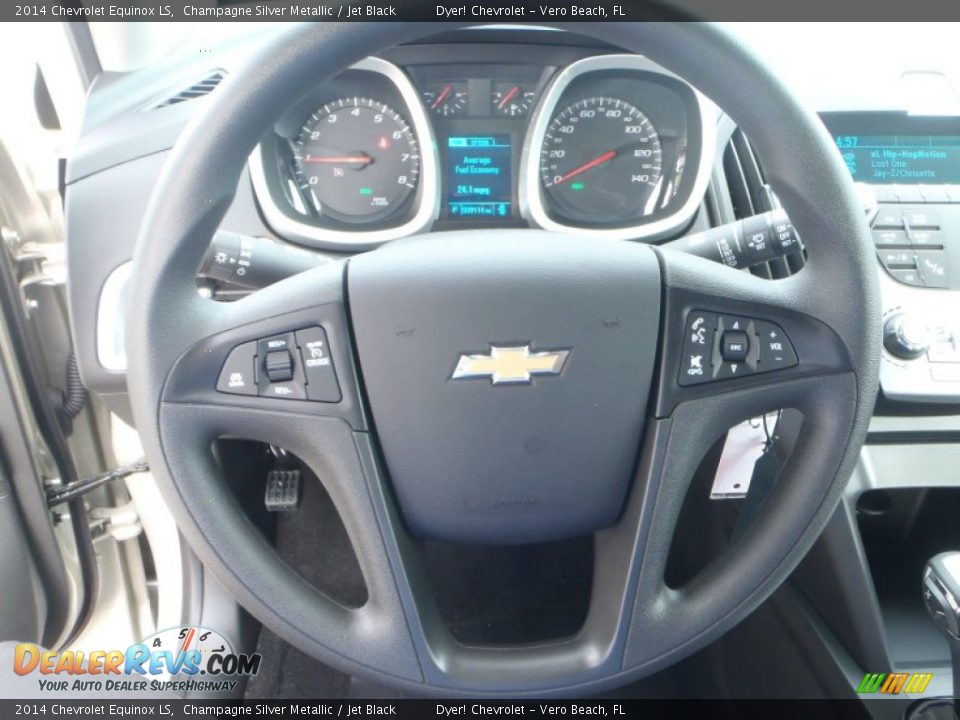 2014 Chevrolet Equinox LS Champagne Silver Metallic / Jet Black Photo #13