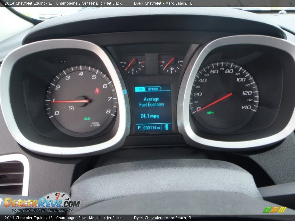 2014 Chevrolet Equinox LS Champagne Silver Metallic / Jet Black Photo #14