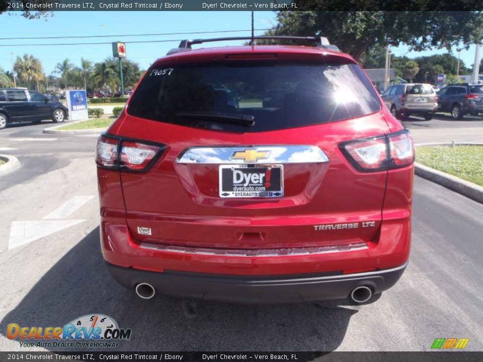 2014 Chevrolet Traverse LTZ Crystal Red Tintcoat / Ebony Photo #3