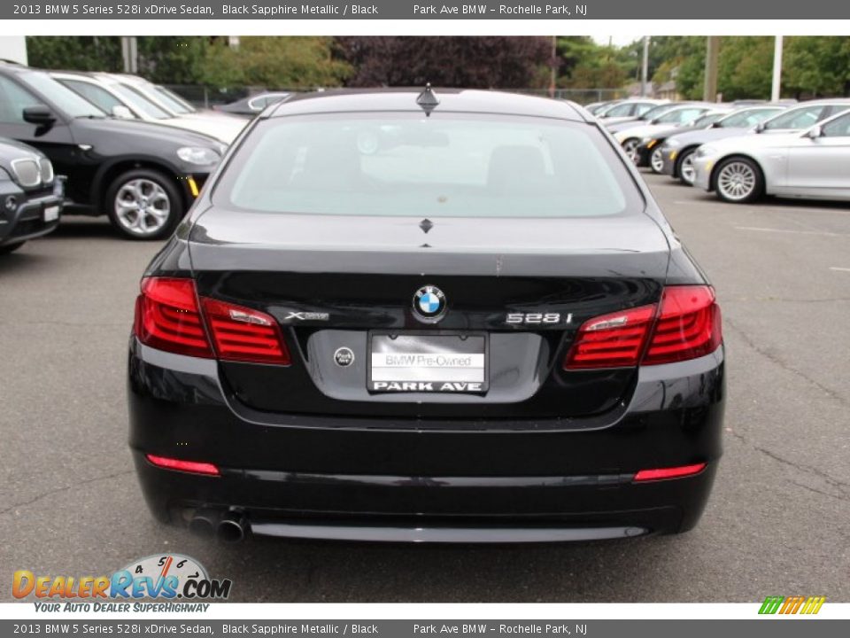 2013 BMW 5 Series 528i xDrive Sedan Black Sapphire Metallic / Black Photo #4