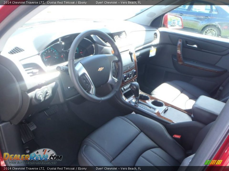 2014 Chevrolet Traverse LTZ Crystal Red Tintcoat / Ebony Photo #10