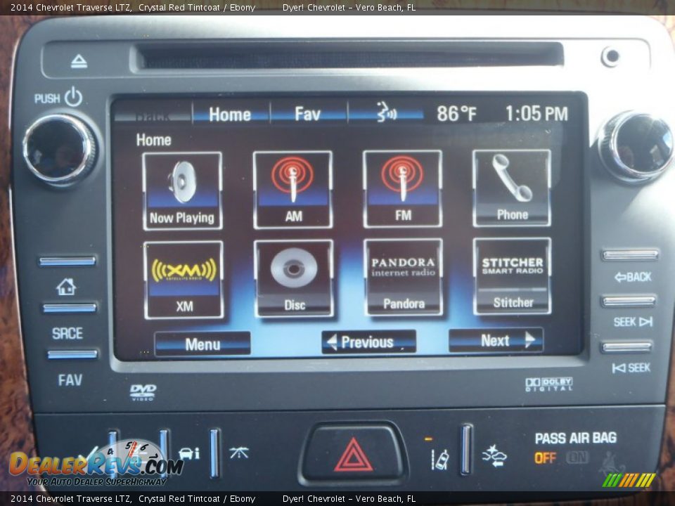 2014 Chevrolet Traverse LTZ Crystal Red Tintcoat / Ebony Photo #21