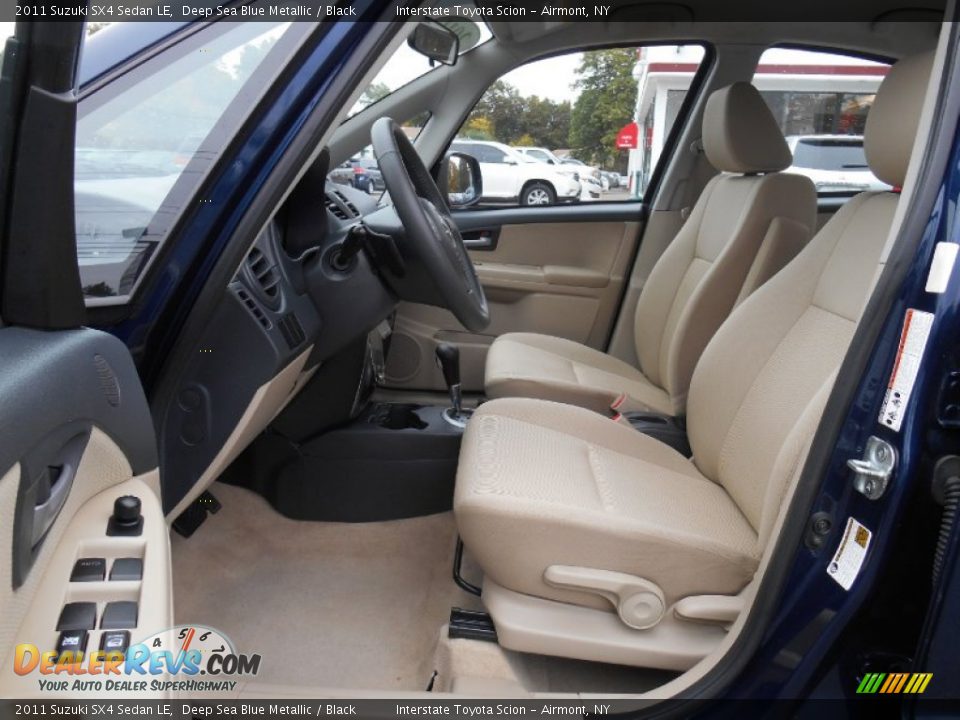 2011 Suzuki SX4 Sedan LE Deep Sea Blue Metallic / Black Photo #11