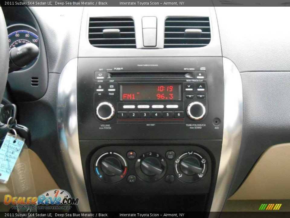 2011 Suzuki SX4 Sedan LE Deep Sea Blue Metallic / Black Photo #15