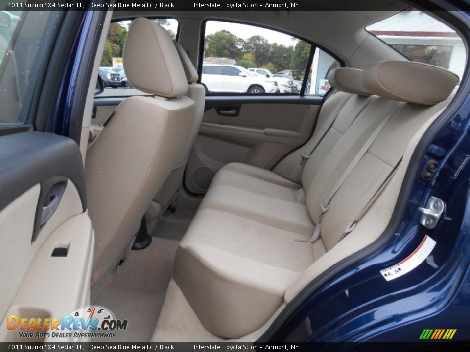 2011 Suzuki SX4 Sedan LE Deep Sea Blue Metallic / Black Photo #17