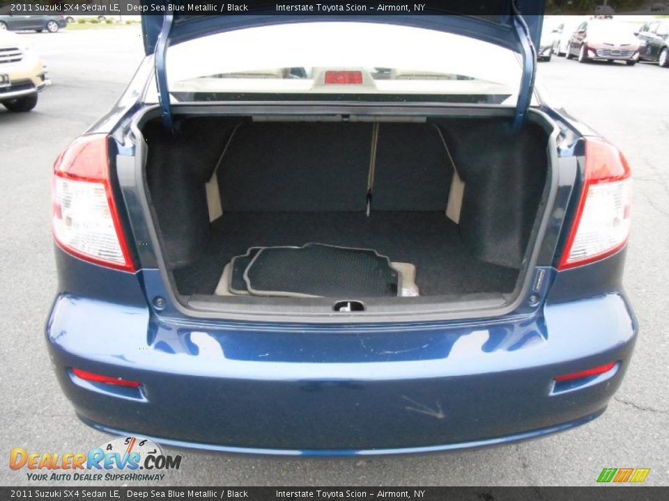 2011 Suzuki SX4 Sedan LE Deep Sea Blue Metallic / Black Photo #18
