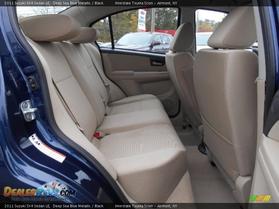 2011 Suzuki SX4 Sedan LE Deep Sea Blue Metallic / Black Photo #19