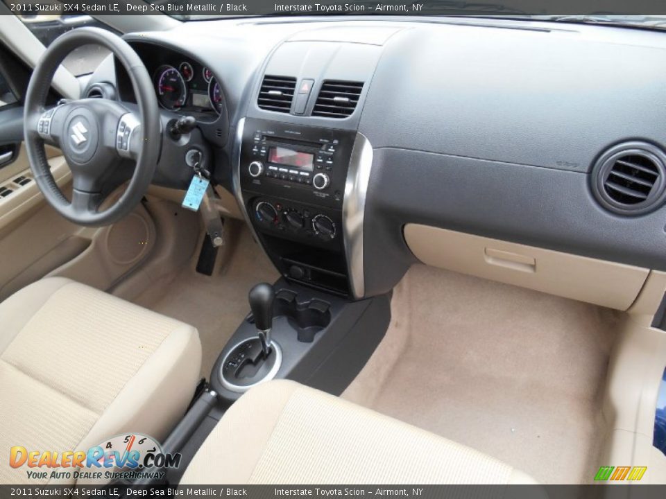 2011 Suzuki SX4 Sedan LE Deep Sea Blue Metallic / Black Photo #21
