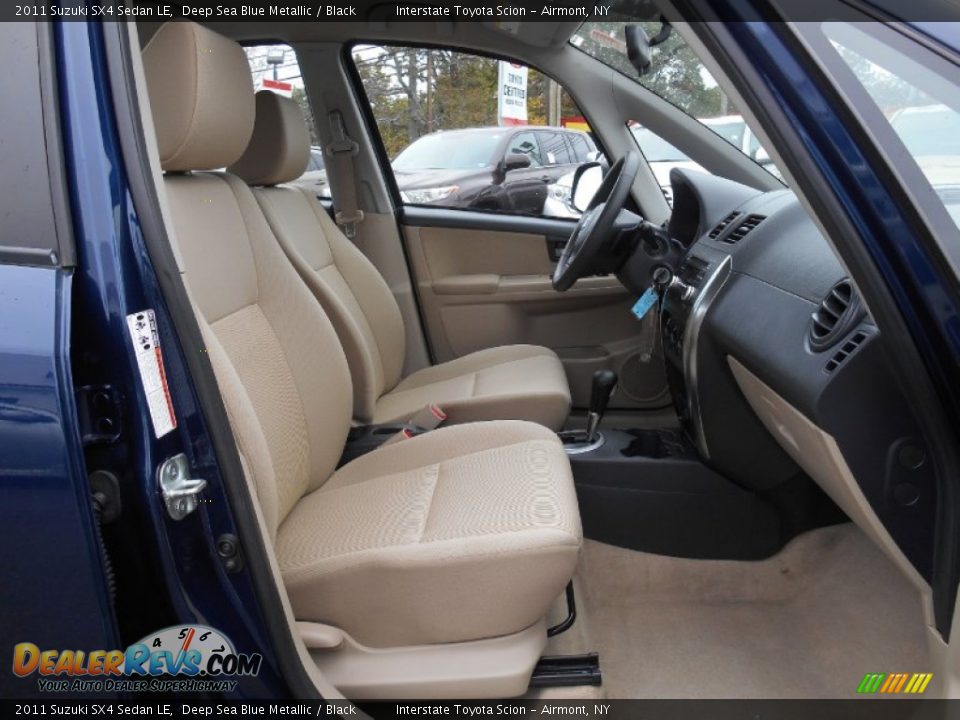 2011 Suzuki SX4 Sedan LE Deep Sea Blue Metallic / Black Photo #22